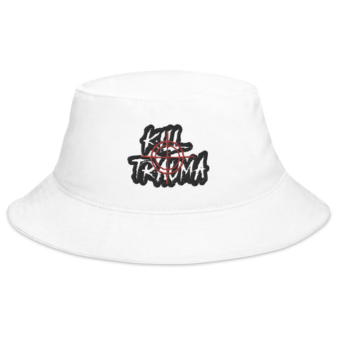 GoStopTrauma-Baller Bucket Hat (White)
